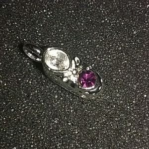 AVON BABY BOOTIE BIRTHSTONE CHARM ~ FEBRUARY ~ NIB